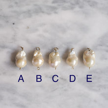 Load image into Gallery viewer, 18K Yellow Gold Baroque Pearl Pendants