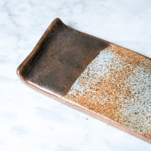 Load image into Gallery viewer, Handmade Two-Tone Seashell White and Celadon Catch-All Clay Dish by Swee Ceramics