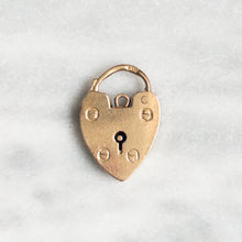 Load image into Gallery viewer, Vintage 9K Yellow Gold Large Heart Padlock Locket