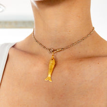 Load image into Gallery viewer, Art Deco 9K Yellow Gold Decorative Fetter-Link Watch Chain