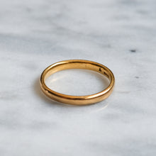 Load image into Gallery viewer, Vintage 1920s 22K Yellow Gold Band Size US 7.25