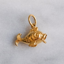 Load image into Gallery viewer, Vintage French Puffy Fish Pendant