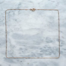 Load image into Gallery viewer, Victorian era 14K Rose Gold Delicate Fetter-Link Chain