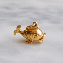 Load image into Gallery viewer, Vintage French Puffy Fish Pendant