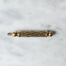 Load image into Gallery viewer, Antique 14K Yellow Gold Rose-Cut Diamond Star Set Propelling Pencil Pendant