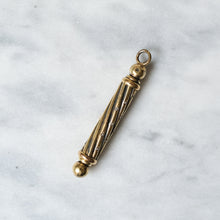 Load image into Gallery viewer, Antique 14K Yellow Gold Rose-Cut Diamond Star Set Propelling Pencil Pendant