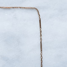 Load image into Gallery viewer, Victorian era 14K Rose Gold Delicate Fetter-Link Chain