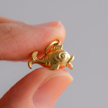 Load image into Gallery viewer, Vintage French Puffy Fish Pendant