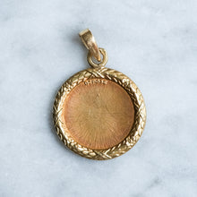 Load image into Gallery viewer, Vintage Round QU'HIER QUE DEMAIN Augis Pendant