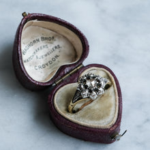 Load image into Gallery viewer, Early Victorian Cluster Ring with Rose-Cut Diamonds