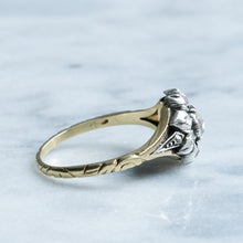 Load image into Gallery viewer, Early Victorian Cluster Ring with Rose-Cut Diamonds