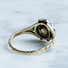 Load image into Gallery viewer, Early Victorian Cluster Ring with Rose-Cut Diamonds