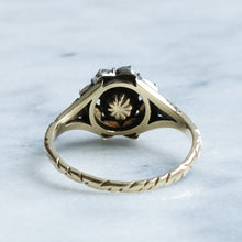 Load image into Gallery viewer, Early Victorian Cluster Ring with Rose-Cut Diamonds