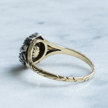 Load image into Gallery viewer, Early Victorian Cluster Ring with Rose-Cut Diamonds