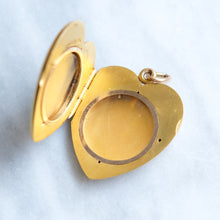 Load image into Gallery viewer, Antique 14K Yellow Gold Monogrammed Heart Locket