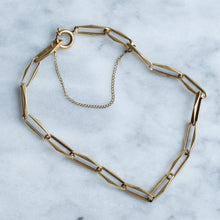 Load image into Gallery viewer, Vintage 8 inch Paperclip-Link Bracelet