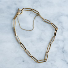 Load image into Gallery viewer, Vintage 8 inch Paperclip-Link Bracelet