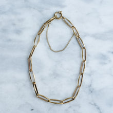 Load image into Gallery viewer, Vintage 8 inch Paperclip-Link Bracelet