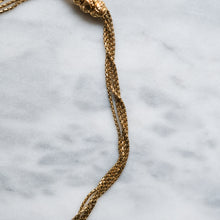 Load image into Gallery viewer, Victorian 18K Yellow Gold French Watch Chain with Hand Clasp