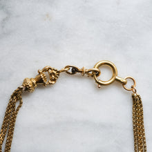Load image into Gallery viewer, Victorian 18K Yellow Gold French Watch Chain with Hand Clasp