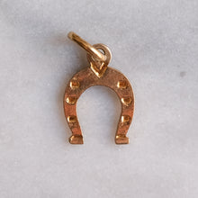 Load image into Gallery viewer, Vintage Lucky 7 Horseshoe Charm