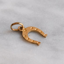 Load image into Gallery viewer, Vintage Lucky 7 Horseshoe Charm