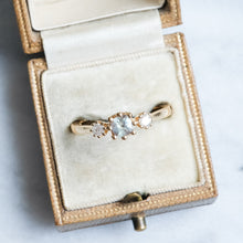 Load image into Gallery viewer, Modern Alexandrite and Diamonds Three-Stone Ring