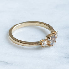 Load image into Gallery viewer, Modern Alexandrite and Diamonds Three-Stone Ring
