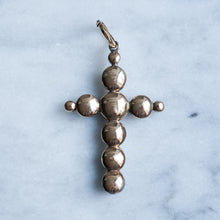 Load image into Gallery viewer, Mid 19th Century Large Victorian era Dutch Rose-Cut Diamond Cross Pendant