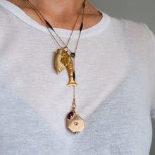 Load image into Gallery viewer, Antique Edwardian 10K Rose Gold Diamond Starburst Locket