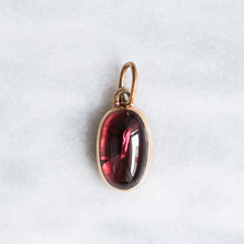 Load image into Gallery viewer, Antique Edwardian 9K Rose Gold Garnet Pendant