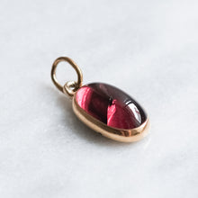 Load image into Gallery viewer, Antique Edwardian 9K Rose Gold Garnet Pendant
