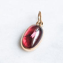 Load image into Gallery viewer, Antique Edwardian 9K Rose Gold Garnet Pendant