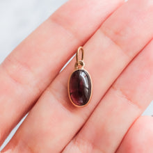Load image into Gallery viewer, Antique Edwardian 9K Rose Gold Garnet Pendant