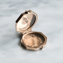 Load image into Gallery viewer, Antique Edwardian 10K Rose Gold Diamond Starburst Locket