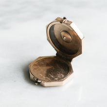 Load image into Gallery viewer, Antique Edwardian 10K Rose Gold Diamond Starburst Locket