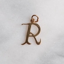 Load image into Gallery viewer, Vintage Letter R Charm / Pendant