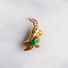 Load image into Gallery viewer, Vintage Enamel Parrot Charm