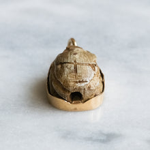 Load image into Gallery viewer, Art Deco era 14K Yellow Gold Carved Scarab Pendant