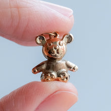 Load image into Gallery viewer, Vintage Puffy Teddy Bear Pendant / Charm