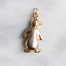 Load image into Gallery viewer, Vintage Two-Tone Penguin Charm