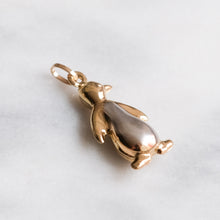 Load image into Gallery viewer, Vintage Two-Tone Penguin Charm