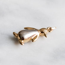 Load image into Gallery viewer, Vintage Two-Tone Penguin Charm