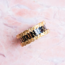 Load image into Gallery viewer, Antique Victorian Enamel "In Memory of" Memorial Ring