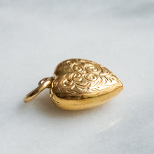 Load image into Gallery viewer, Vintage Embossed Heart Charm
