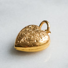 Load image into Gallery viewer, Vintage Embossed Heart Charm