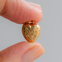 Load image into Gallery viewer, Vintage Embossed Heart Charm