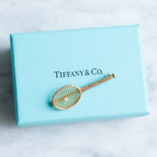 Load image into Gallery viewer, Vintage Pearl Tennis Racket Brooch by Tiffany & Co.