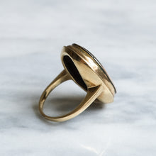 Load image into Gallery viewer, Antique Victorian Rose Gold Miniature Portrait Ring