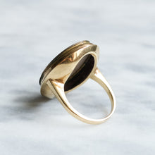 Load image into Gallery viewer, Antique Victorian Rose Gold Miniature Portrait Ring